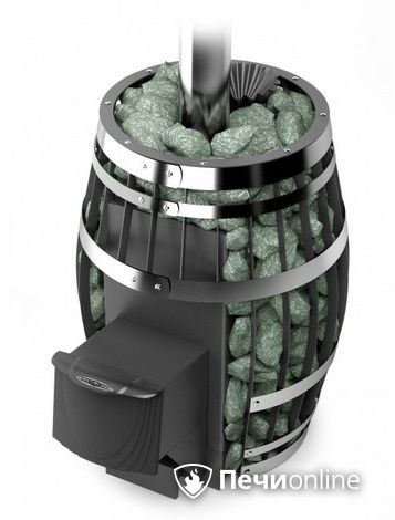 Дровяная банная печь TMF Саяны XXL 2015 Carbon с закрытой каменкой дверь антрацит в Абакане